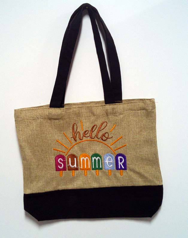 Canvas tote for beach or shopping cute saying