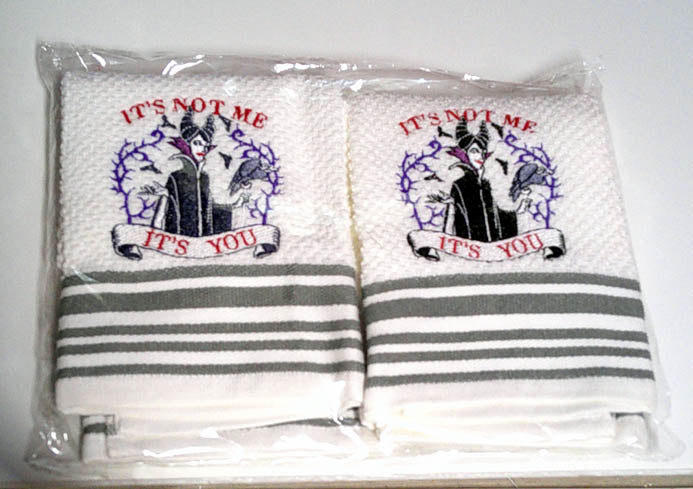 Kitchen towel set with evil villain FREE SHIPPNG