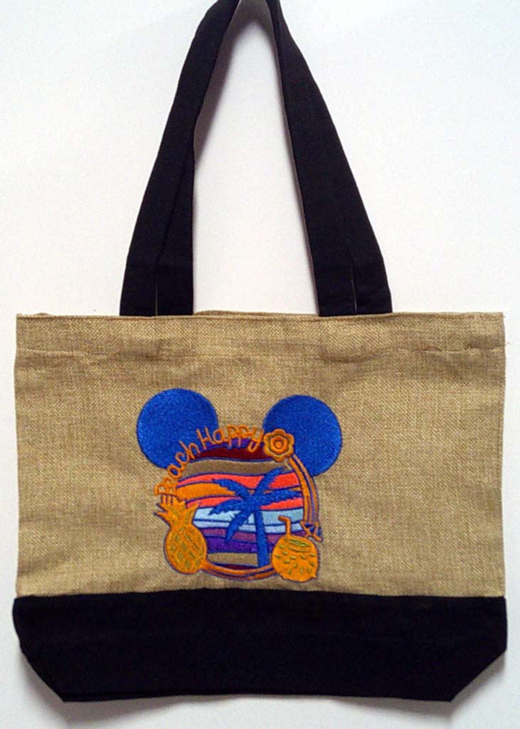 Canvas tote for beach or shopping