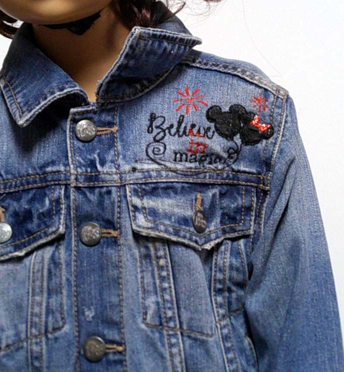 Embordered Demin Jacket Child size 4-5
