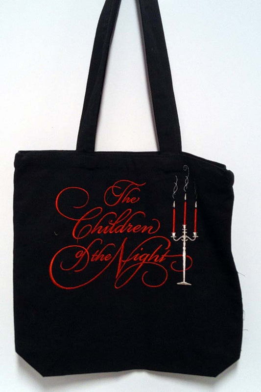 Black canvas unique saying tote bag