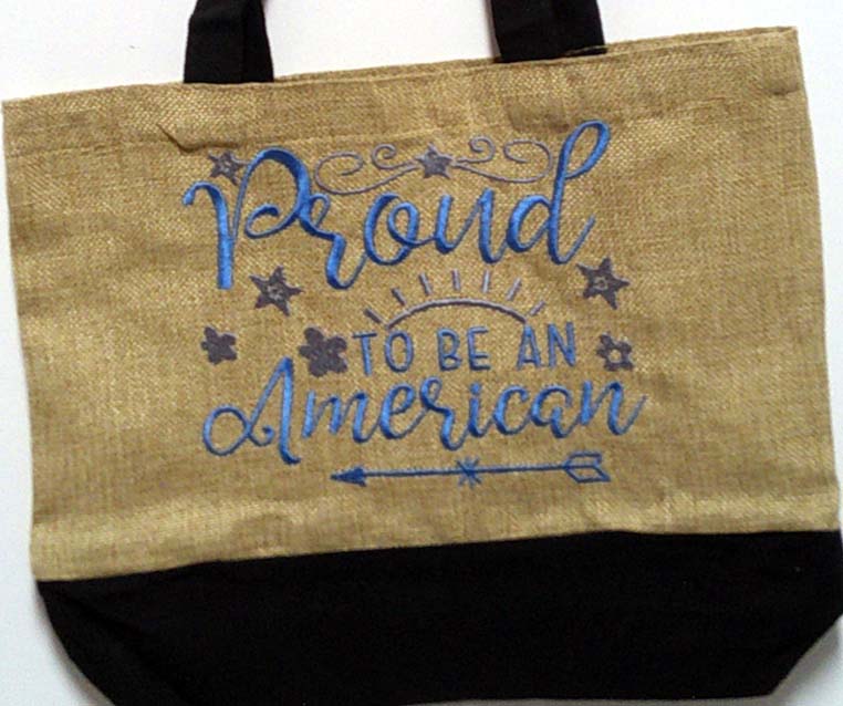 Canvas tote for beach and shopping