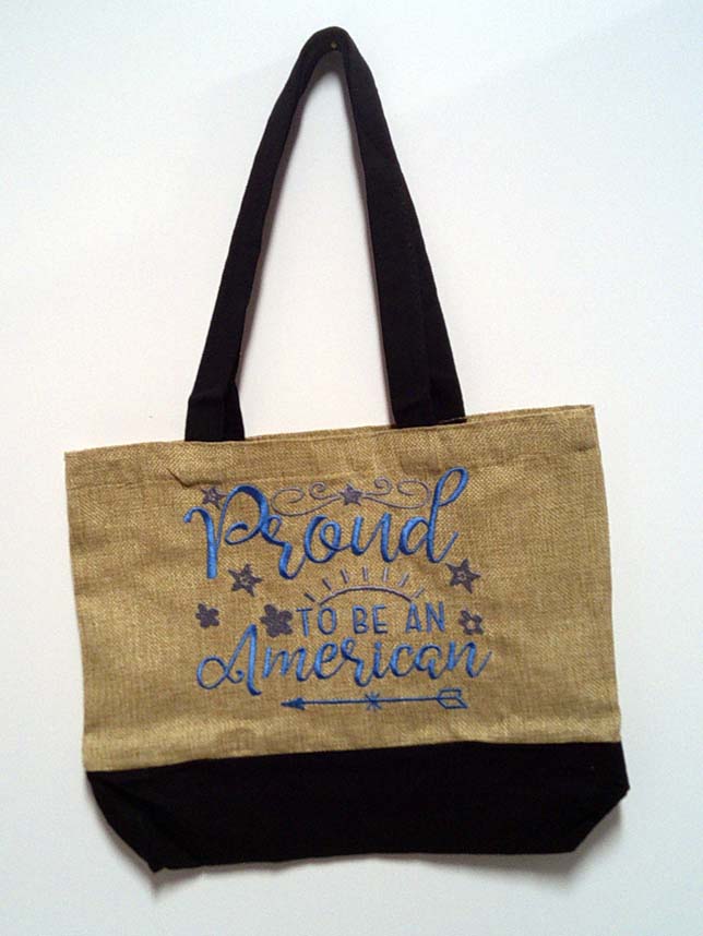 Canvas tote for beach and shopping