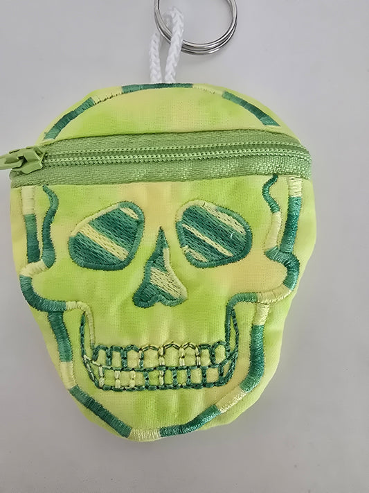 Skull keychain coin purse