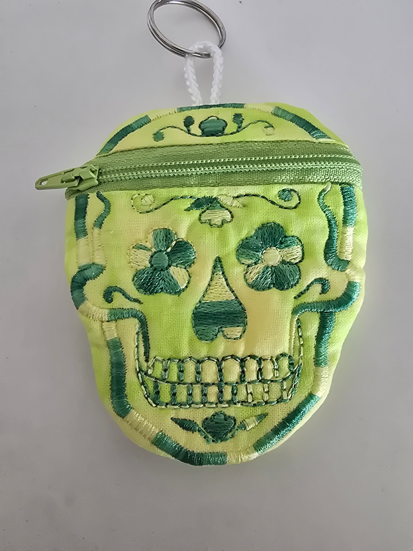 Sugar Skull keychain coin purse