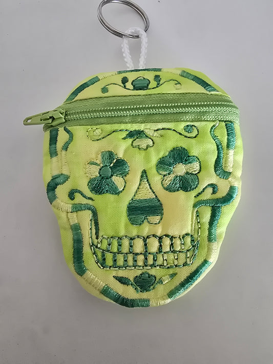 Sugar Skull keychain coin purse