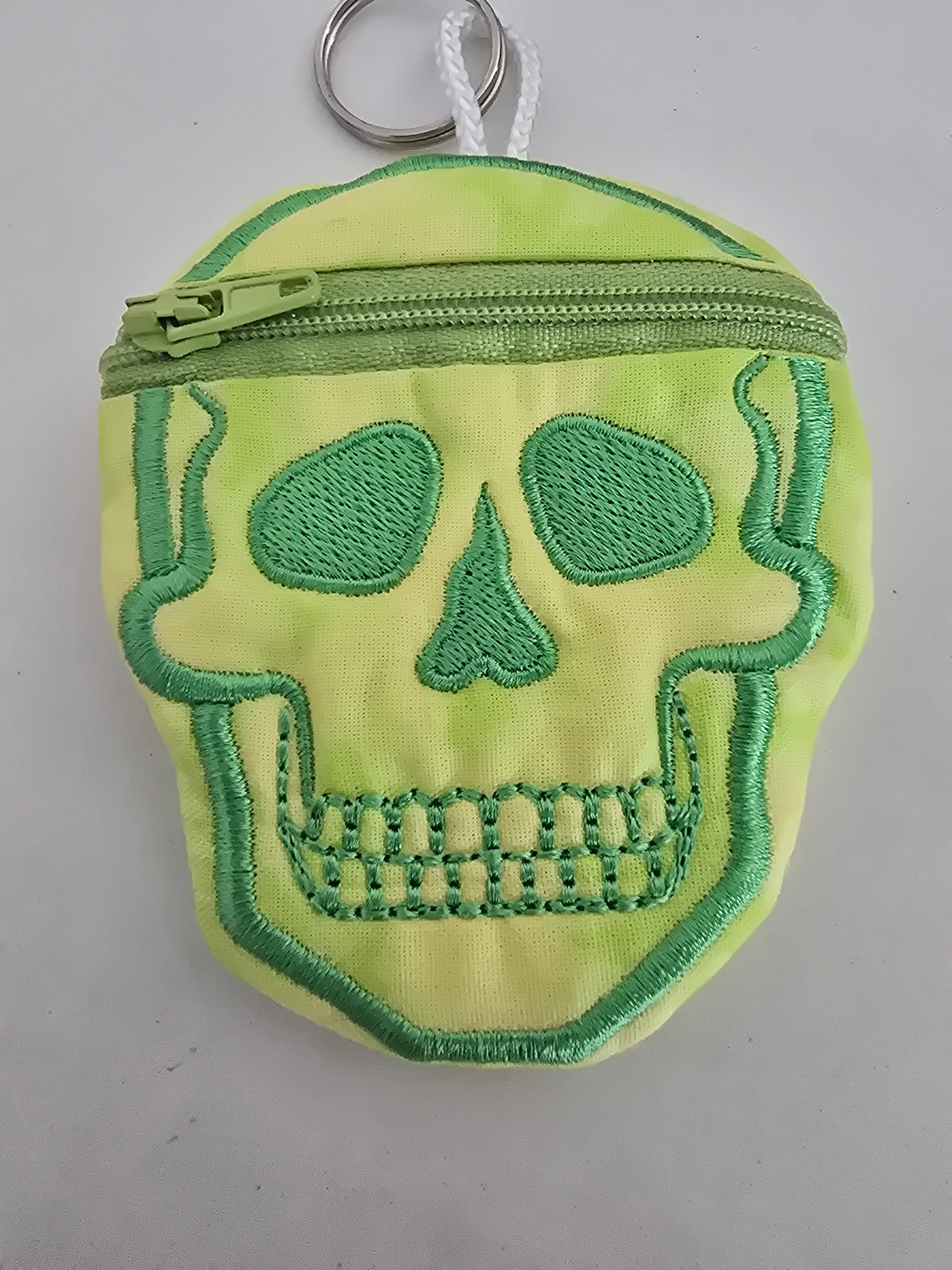 Skull keychain coin purse