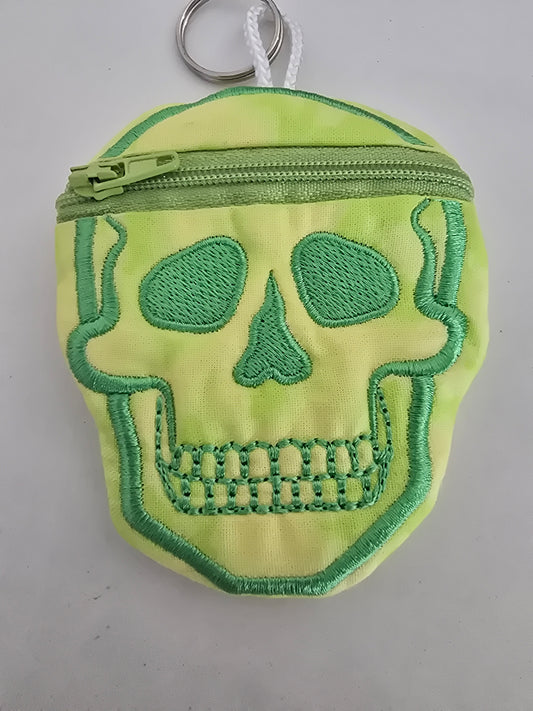 Skull keychain coin purse